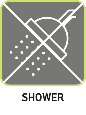 Shower: No