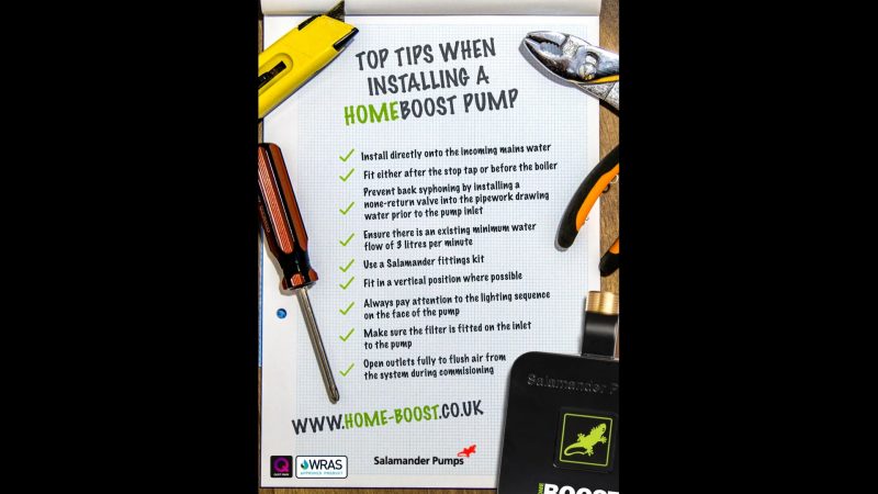 HomeBoost Installation Tips Salamander Pumps