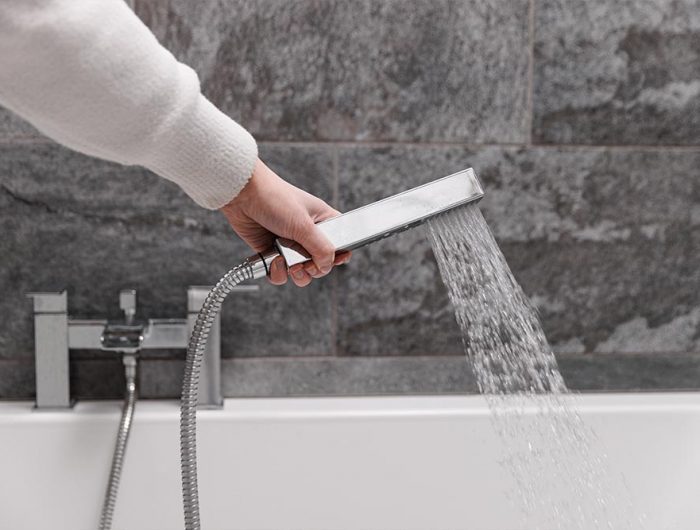 A powerful handheld shower head