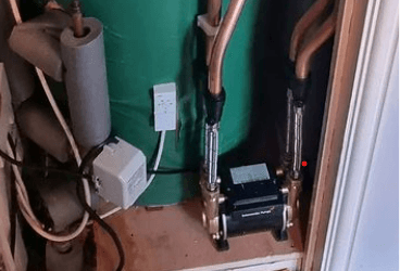 A pump set up in a house